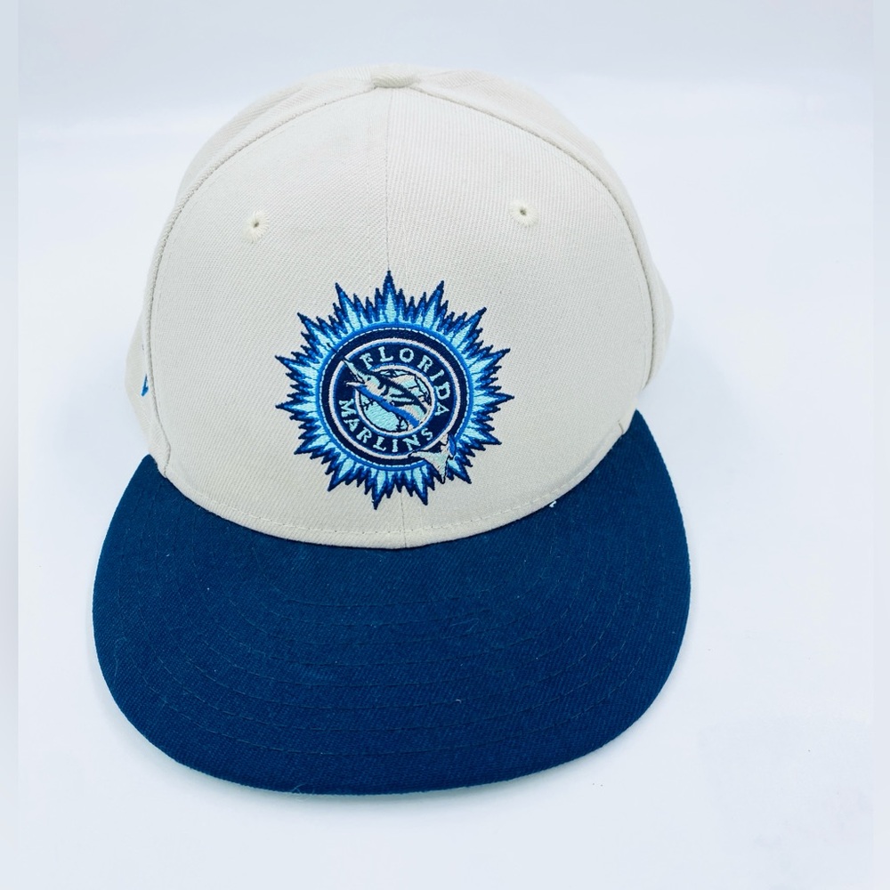 New Era Florida Marlins Cooperstown Collection 10 Yrs MLB Fitted Hat Cap 7 1/2